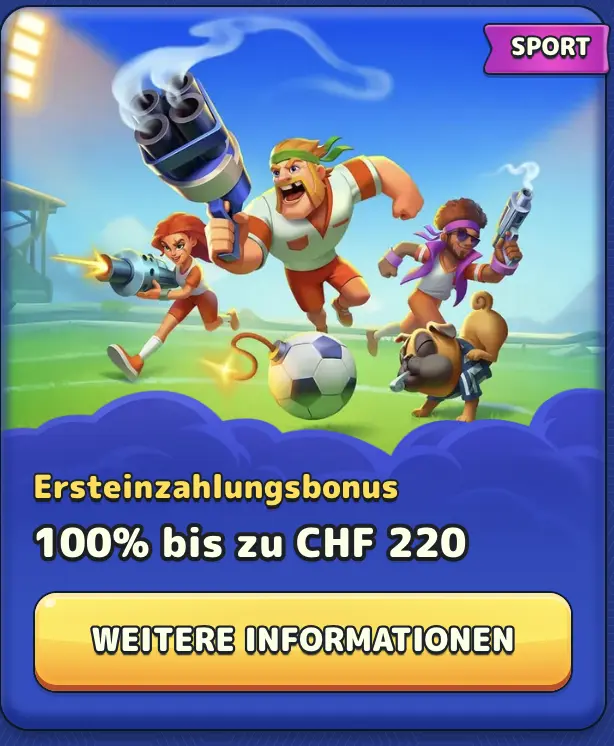Pistolo Sportwetten Bonus Schweiz Pistolo Sport Ersteinzahlungsbonus CHF 220